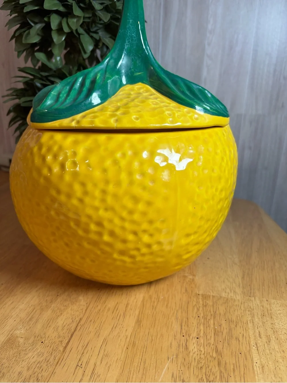 Vintage McCoy Lemon Cookie Jar Number 257 Authentic Ceramic Kitchen Decor